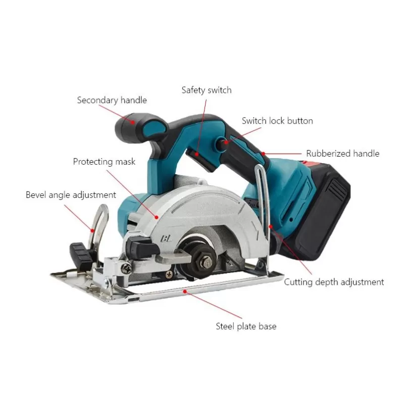 21V 125 mm Saw circulaire sans fil P10501
